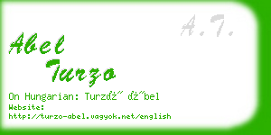 abel turzo business card