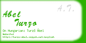 abel turzo business card